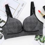 Slim Black Padded Nursing Bra Front Open Button Maternity Pregnancy Bralette for Breastfeeding Wireless Perfect for Comfortable Sleep