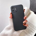 All Size Black Silicon Phone Case for iPhone X XR XS 11 12 13 14 Pro Max Mini Stylish Protection for Your Device