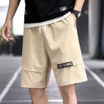 Khaki Cargo Shorts Comfortable and Stylish Men’s Summer Shorts with Pockets Ideal for Outdoor Sports and Beach Activities