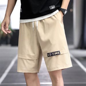 Khaki Cargo Shorts Comfortable and Stylish Men's Summer Shorts with Pockets Ideal for Outdoor Sports and Beach Activities