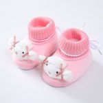 Kids’ Cartoon Animal Cotton Shoes Breathable Stylish and Soft for Boys and Girls Pink