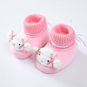 Kids' Cartoon Animal Cotton Shoes Breathable Stylish and Soft for Boys and Girls Pink