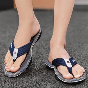 Blue Waves Men's Stylish EVA Slippers Fashionable Flat Bottoms Non-Slip Beach Flip Flop Indoor/Outdoor Summer Footwear