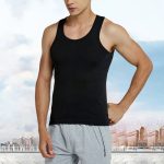 Cool and Stylish Black Sleeveless Tank Top Shirt for Men Comfortable Breathable and Slim-Fitting Cotton Vest