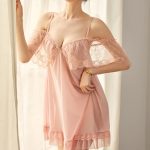 Floral Lace Deep V Neck Nightwear Set Soft Comfy and Sexy Sleepwear Lingerie for Women Sleeveless and Loose Fitting Perfect for a Sensual Night