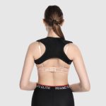 Invisible Breathable Back Shoulder Posture Correction Belt Black Rolling Massager for Women