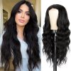 26 Inch Long Wavy Women Hair Wigs Adjustable Easy Wear Curly High-Quality Synthetic Fiber Natural Looking Stylish Girls Wig Ladies Front Lace Inner Cap