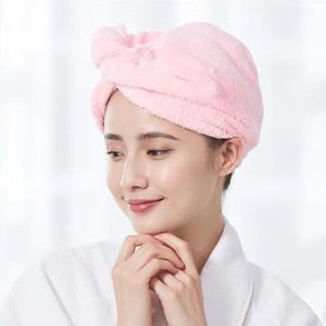 Women’s Hair Drying Quick Dry Wrap Towel Cap Hat Microfiber Super Absorption Turban Dry Caps Dryer Universal Cap For Ladies